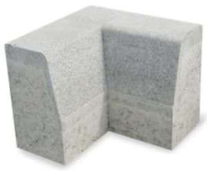 garden edge / sidewalk / concrete / angled