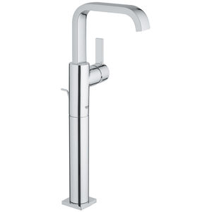 washbasin mixer tap / chromed metal / bathroom / 1-hole