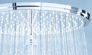 ceiling-mounted shower head / round