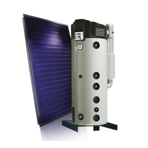 gas hot water tank / solar / free-standing / vertical