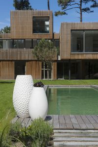 contemporary vase / clay / handmade