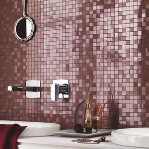bathroom tile / wall / ceramic / reflective