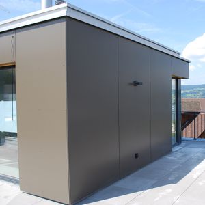 ventilated facade cladding / HPL / smooth / panel
