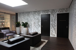 screening decorative panel / in wood fiber / for partition walls / for exterior fittings