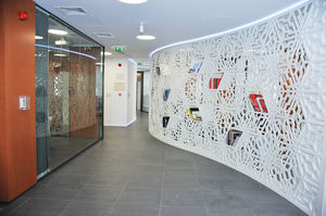 partition wall decorative panel / MDF / perforated