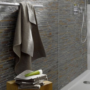 bathroom mosaic tile / wall / natural stone / geometric