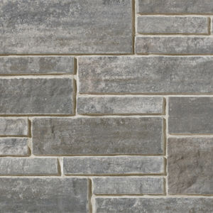 concrete wall cladding / exterior / textured / stone look