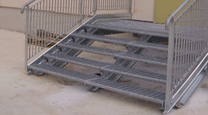 galvanized steel step / mesh / non-slip