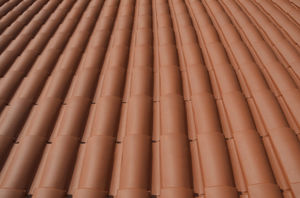 interlocking roof tile / clay
