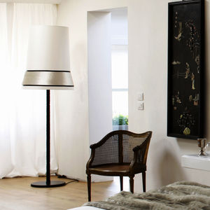 floor-standing lamp / contemporary / cotton / silk