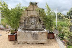 garden fountain / public / stone / traditional