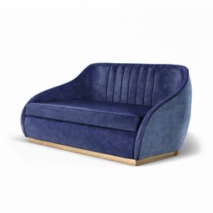 contemporary sofa / fabric / leather