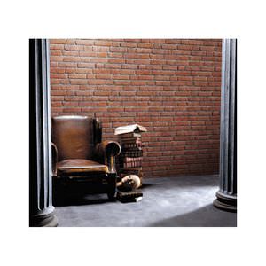 rustic wallpaper / vinyl / monochrome / imitation brick