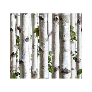 contemporary wallpaper / nature pattern / panoramic / green