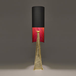 table lamp / traditional / metal / fabric