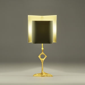 table lamp / contemporary / metal / fabric