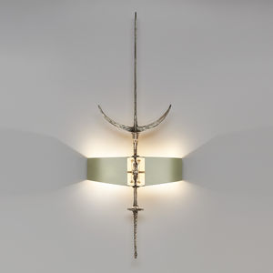 traditional wall light / metal / fabric