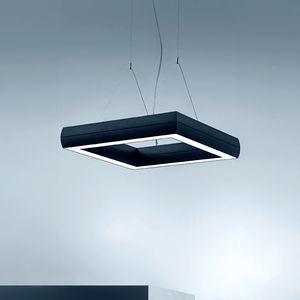 hanging light fixture / LED / square / rectangular