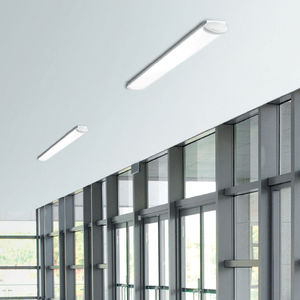 surface-mounted light fixture / LED / linear / sheet steel