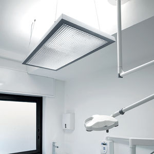 hanging light fixture / LED / rectangular / extruded aluminum