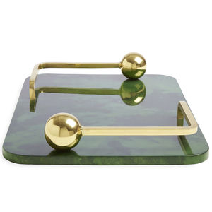brass serving tray / residential