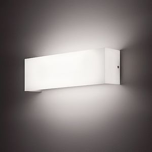 contemporary wall light / metal / opalescent glass / LED