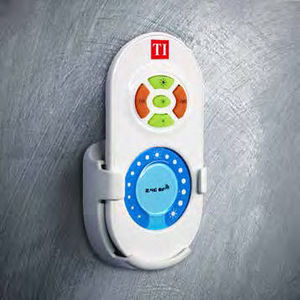 light dimmer switch / sliding button / double / brushed aluminum