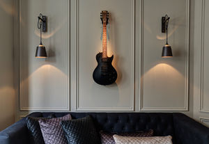contemporary wall light / rubber / brass