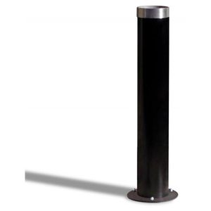 pedestal ashtray / steel / stainless steel / for outdoor use