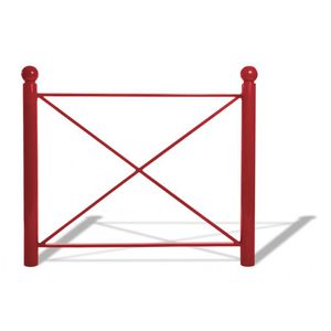 protective barrier / fixed / steel / for public spaces
