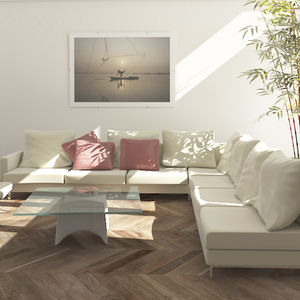 solid parquet flooring / teak