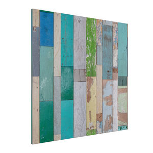 teak wall cladding panel / indoor / painted