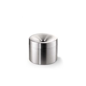 wall-mounted ashtray / stainless steel / for outdoor use / for public areas