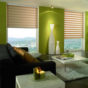 roller blinds / fabric / motorized / blackout