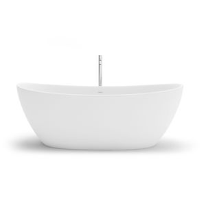 free-standing bathtub / oval / stone