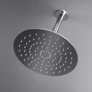 wall-mounted shower head / ceiling-mounted / round / rain