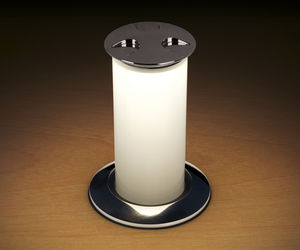 recessed light fixture / LED / round / stainless steel