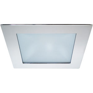 recessed downlight / LED / square / stainless steel