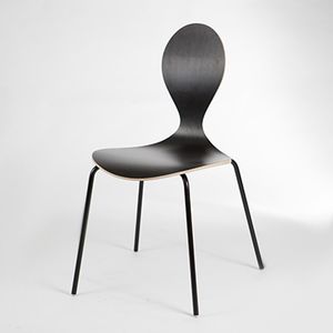 contemporary visitor chair / upholstered / stackable / with removable cover