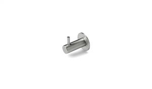 contemporary coat hook / stainless steel / bathroom
