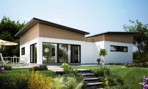 passive house / contemporary / two floor / energy-efficient