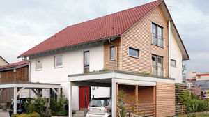 prefab house / contemporary / two floor / energy-efficient