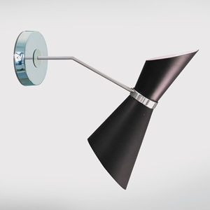 contemporary wall light / brass / aluminum / yellow