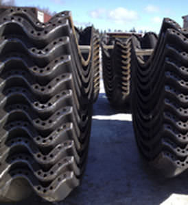 curved metal sheet / steel / for bridge inspection