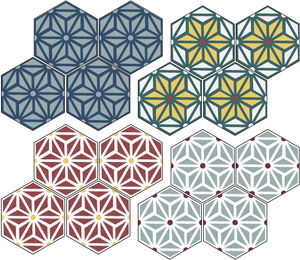 indoor encaustic cement tile / floor / wall / hexagonal