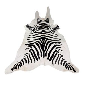 contemporary rug / animal skin / leather / rectangular