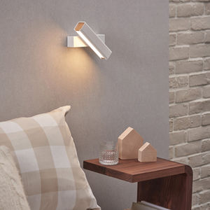 contemporary wall light / aluminum / wood / LED