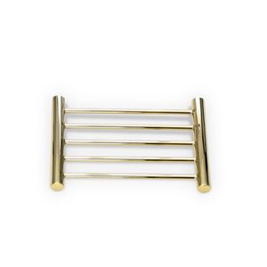 wall-mounted soap dish / gold-plated brass