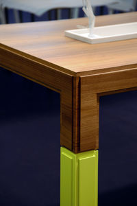 contemporary high bar table / wooden / rectangular / square