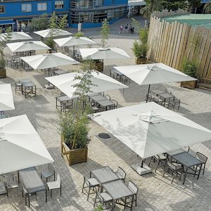 commercial patio umbrella / fabric / metal